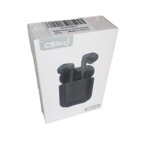 CSnid Wireless Earbuds MA10 Black With Charging Case New Sealed